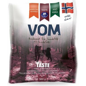 Vom Og Hundemat Vom Taste Ankka pulla 15x560g, yhteensä 8,4kg, ennakkotilaus